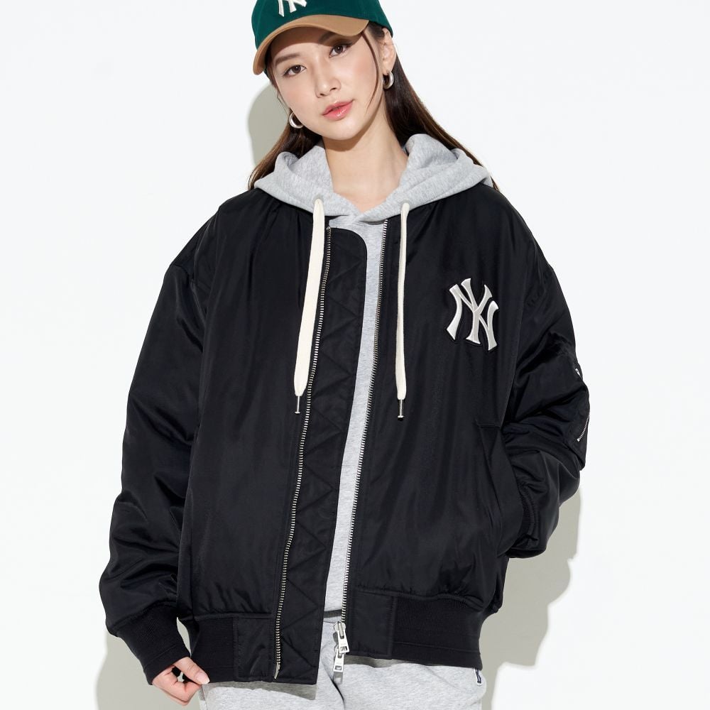 Mlb team all logo varsity jacket Mens Fashion Tops  Sets Hoodies on  Carousell