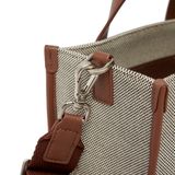  Túi MLB Korea - Basic Big Logo Canvas Small Tote Bag Boston Red Sox D.Brown - 3AORS062N-43BRD 