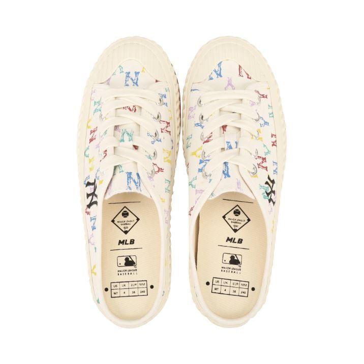  GIÀY MLB - Playball Origin Mule -  Monogram White 