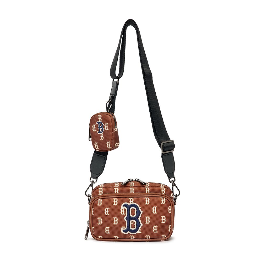  Túi Đeo Chéo MLB Korea - MONOGRAM MINI CROSSBODY BAG BOSTON RED SOX - 3ACRS012N-43BRD 