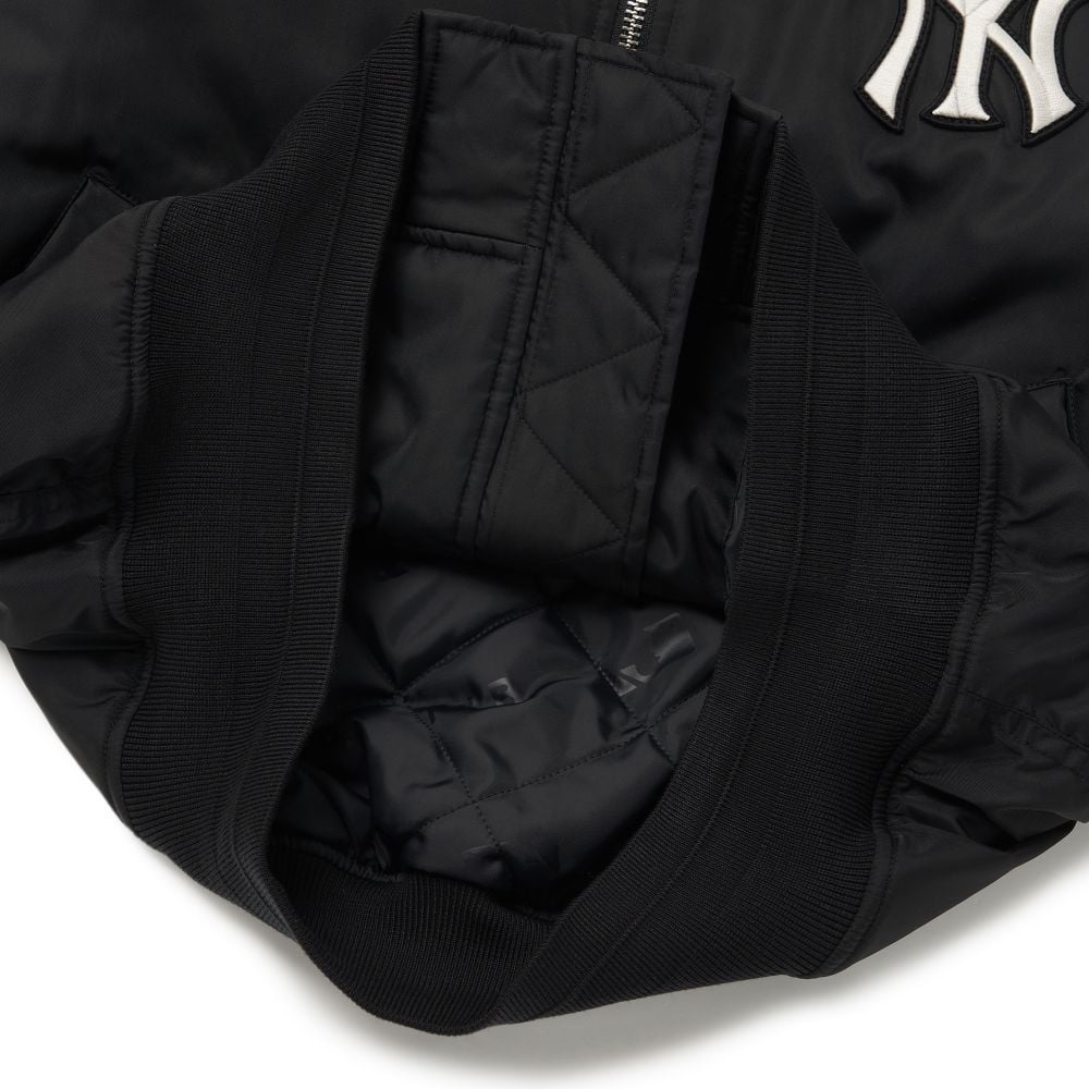  Áo Khoác Bomber MLB - BASIC LOGO WOVEN PADDED BASEBALL JUMPER NEW YORK YANKEES - 3AJPB0124-50BKS 