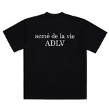  Áo thun - Acmé de la vie - ADLV BABY FACE SHORT SLEEVE T-SHIRT BLACK CAP BOY 