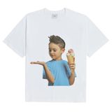  Áo thun - Acmé de la vie - ADLV BABY FACE SHORT SLEEVE T-SHIRT WHITE ICE CREAM 