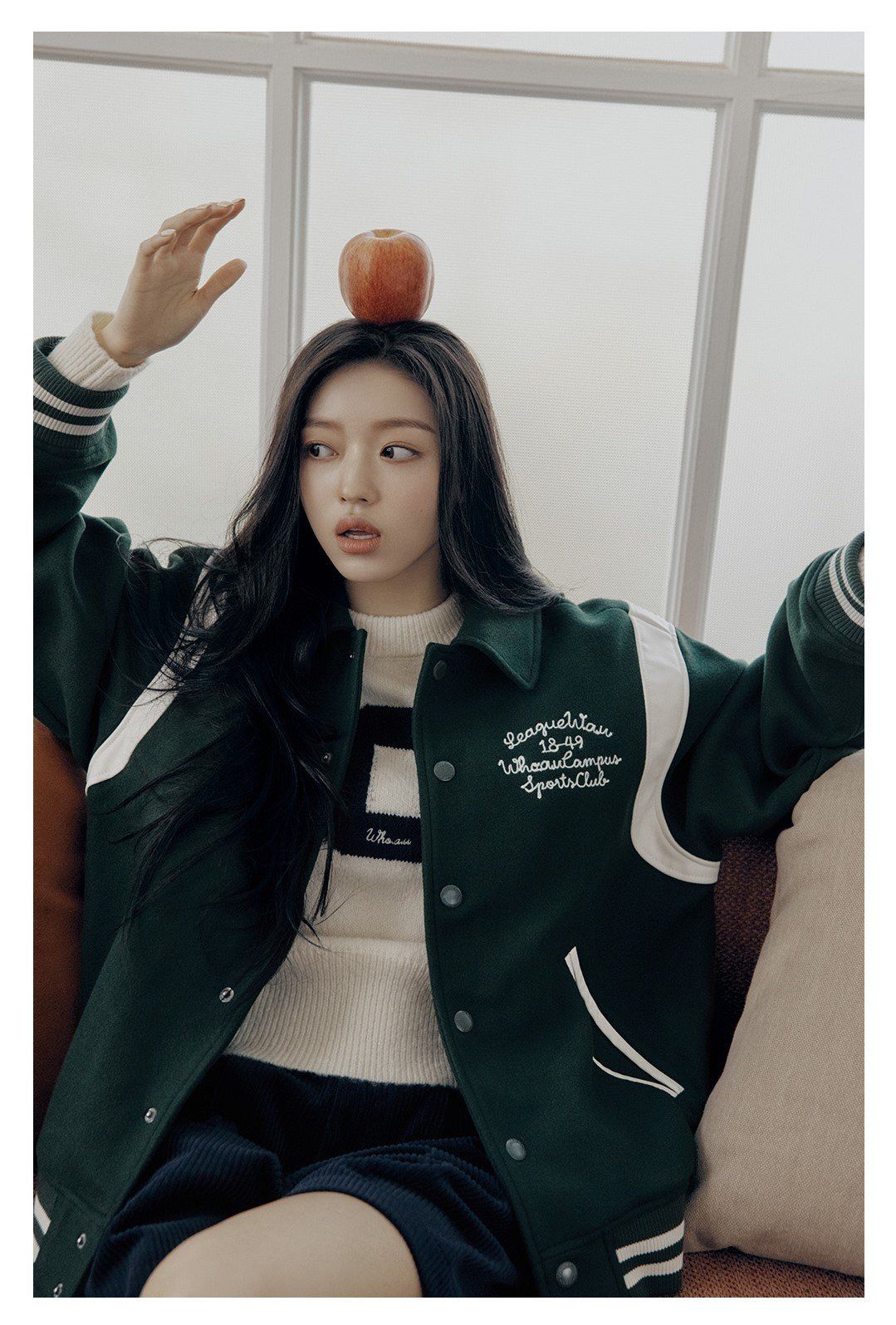  Áo Khoác Varsity WHOAU [Unisex] - Varsity Green jacket (padded lining) - WHJJC4V24U 