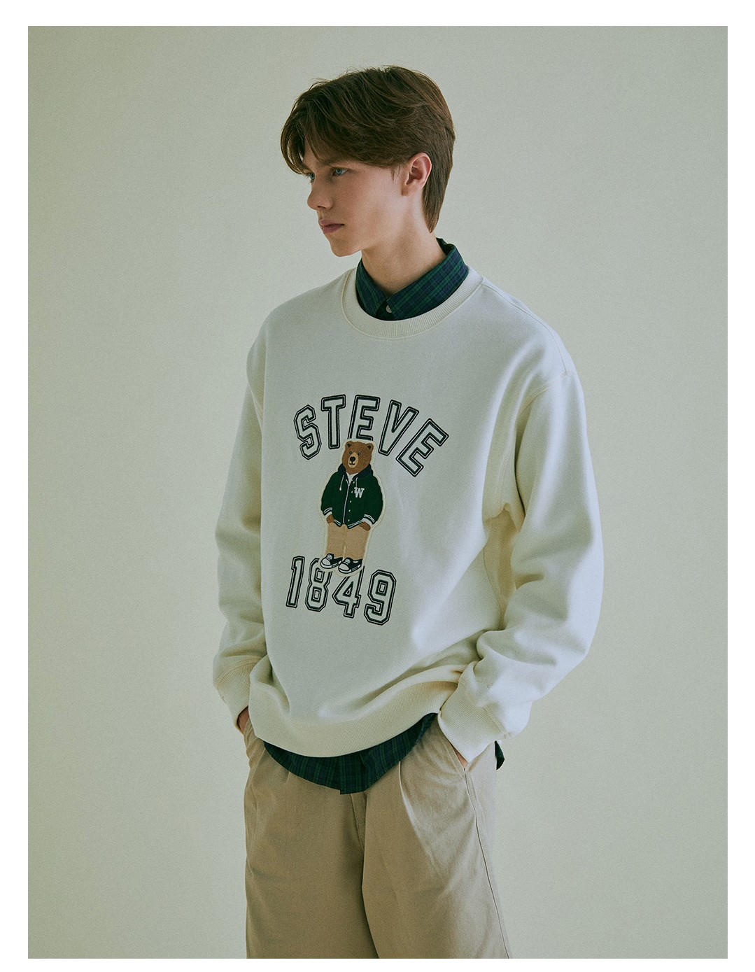 【WHO.A.U】Steve Patch Hoodie Steve Patch Sweatshirt - 후아유닷컴