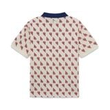  Áo Polo MLB - Women's Classic Monogram Full Board LA Dodgers Cream - 3FPQM0233-07CRS 