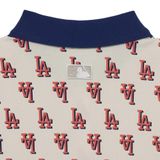  Áo Polo MLB - Women's Classic Monogram Full Board LA Dodgers Cream - 3FPQM0233-07CRS 