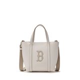  Túi Xách MLB - Basic PU Window Tote Boston Red Sox Cream - 3AORS884N-43CRD 