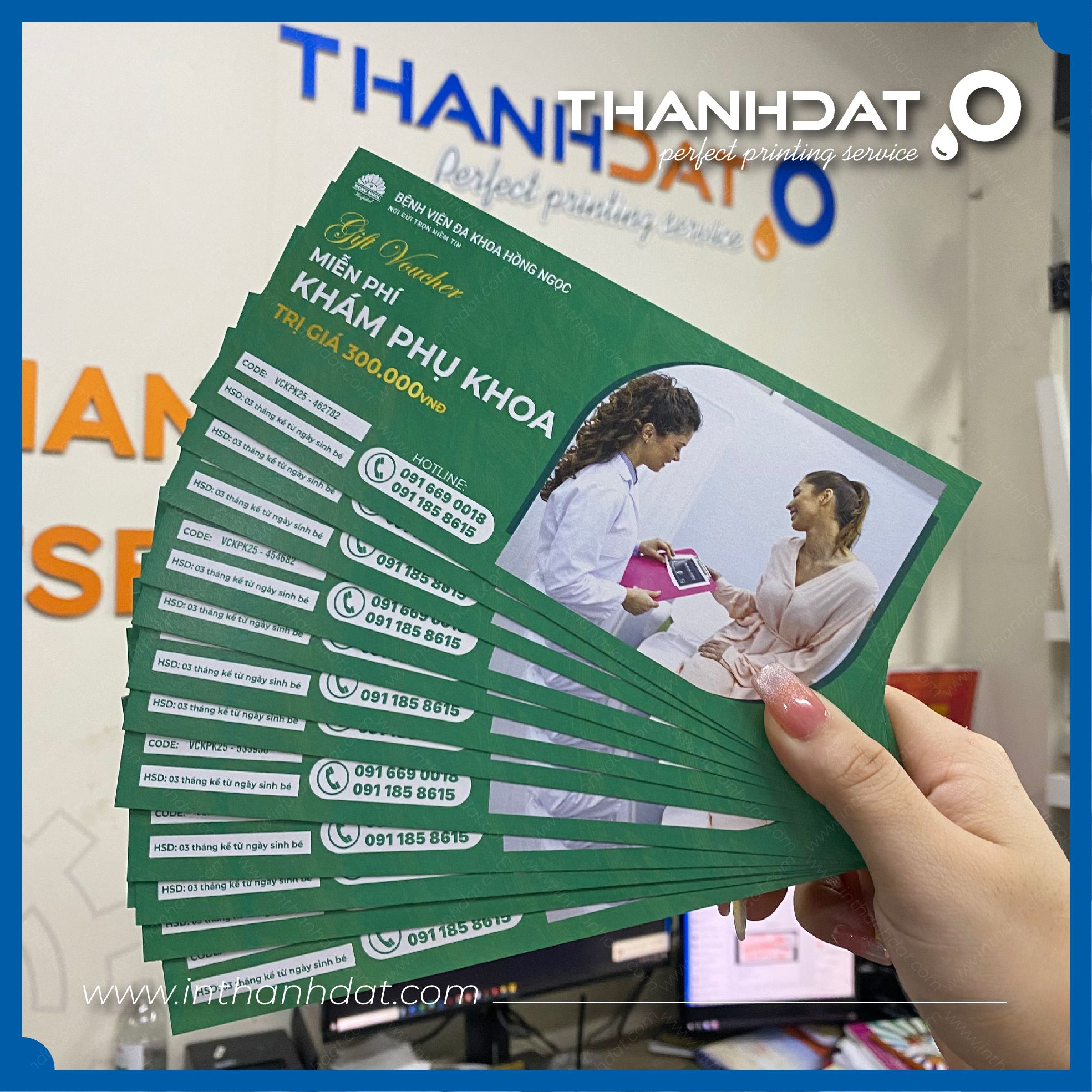 In Voucher phiếu quà tặng