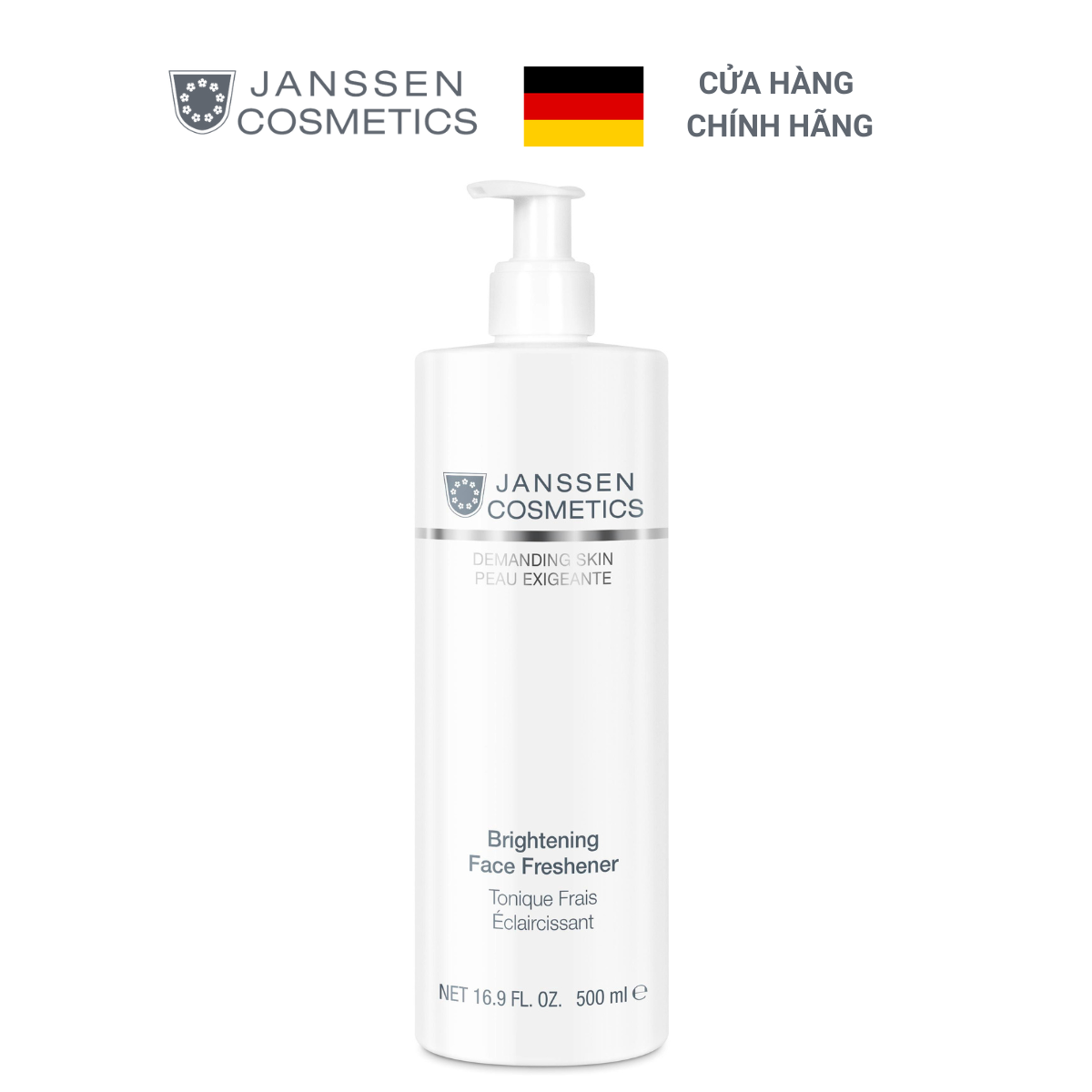  Nước cân bằng trắng sáng da, chống lão hoá -  Janssen Cosmetics Brightening Face Freshener 500ml 