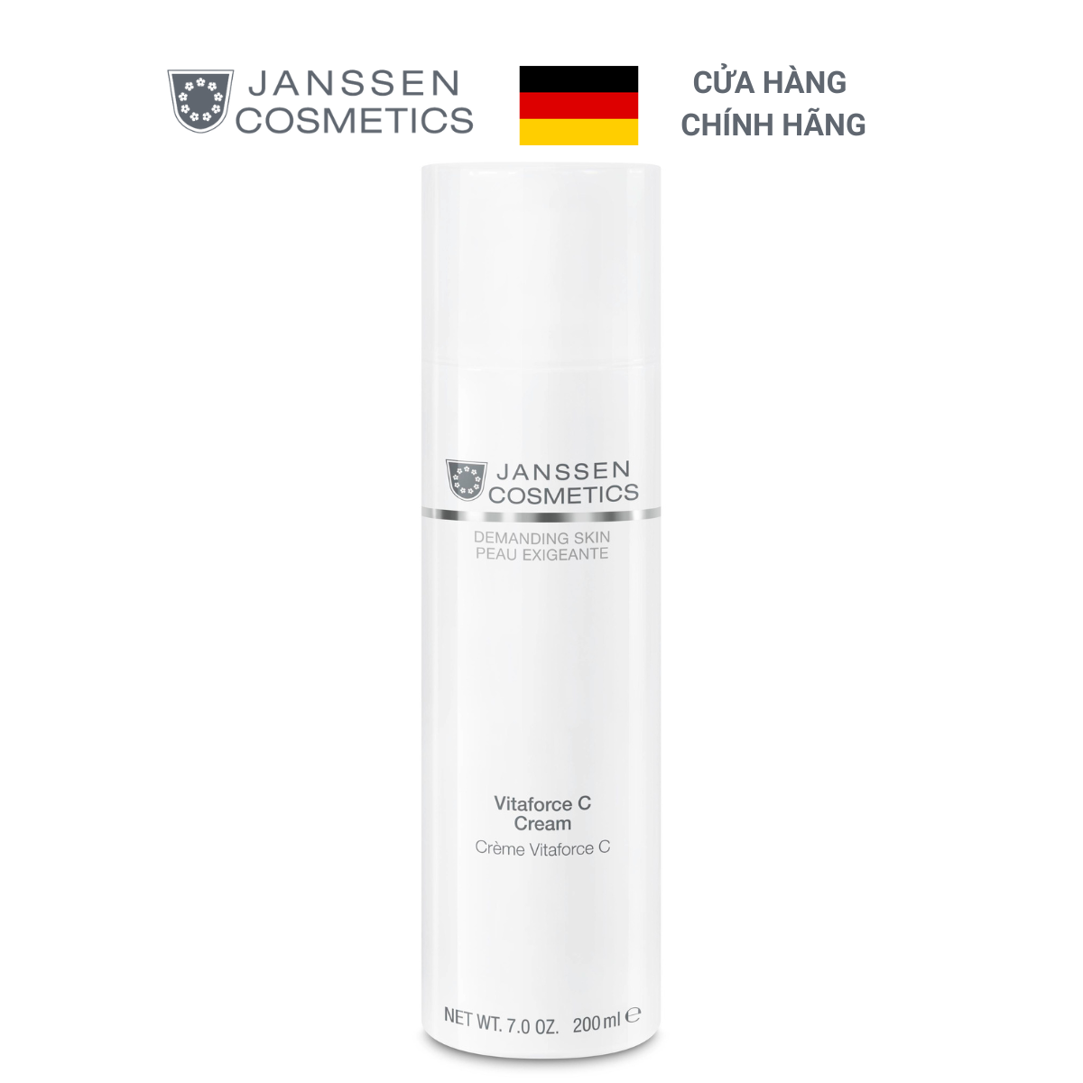  Kem dưỡng trắng da và ngăn ngừa lão hóa - Janssen Cosmetics Vitaforce C Cream 200ml 