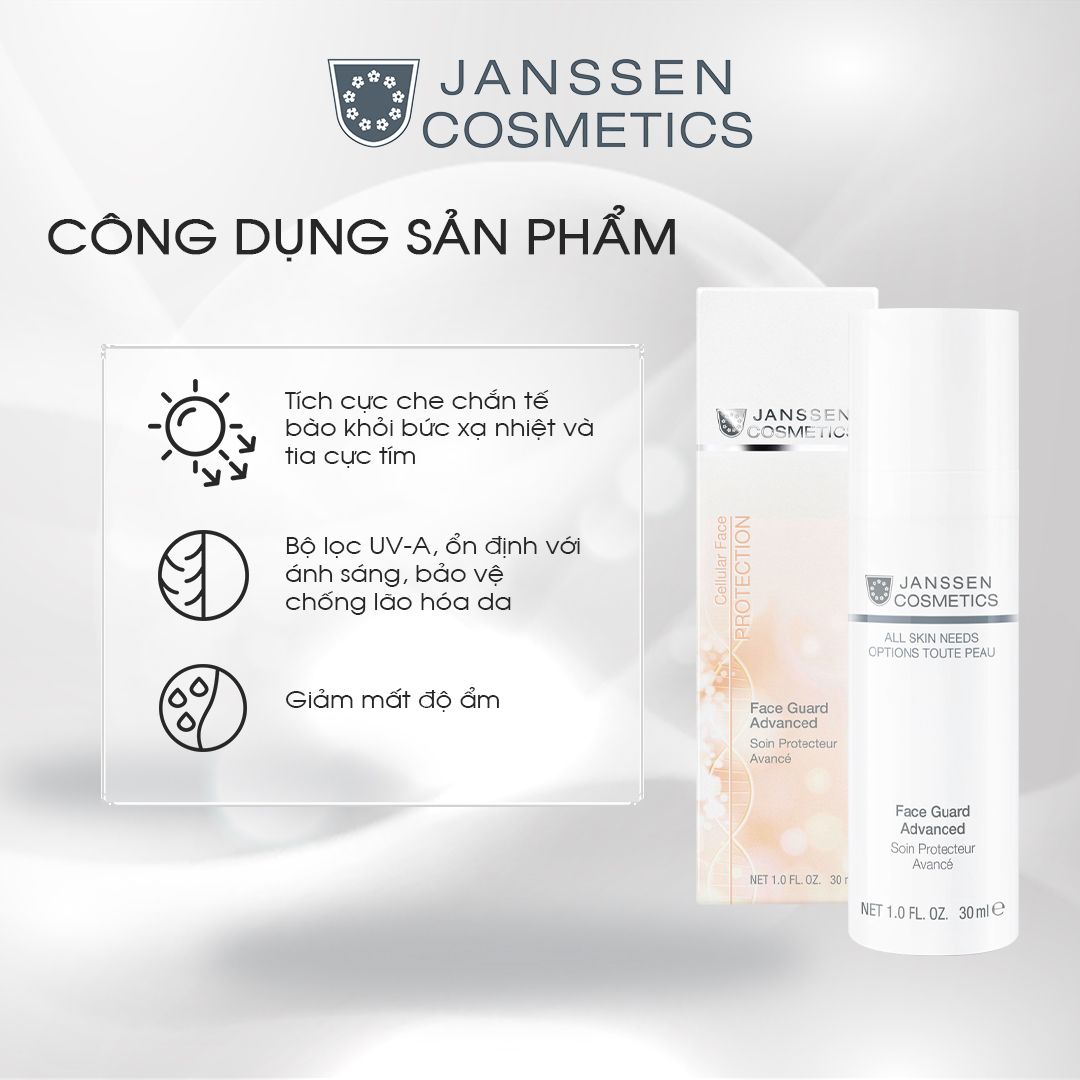 Kem dưỡng da chống nắng Janssen Cosmetics Face Guard Advanced 30ml