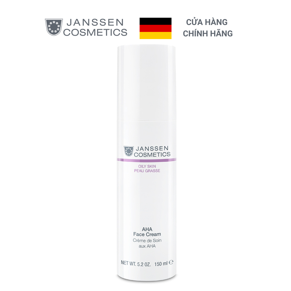  Kem Dưỡng Da Dầu - Janssen Cosmetics AHA Face Cream 150ml 