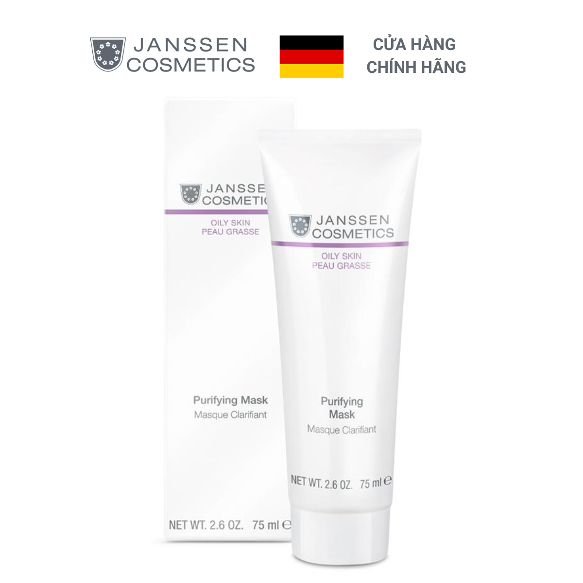  Mặt nạ làm tinh khiết da dầu -  Janssen Cosmetics Purifying Mask 75ml 