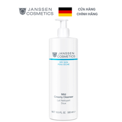Sữa rửa mặt dành cho da khô - Janssen cosmetics Mild Creamy Cleanser 500ml