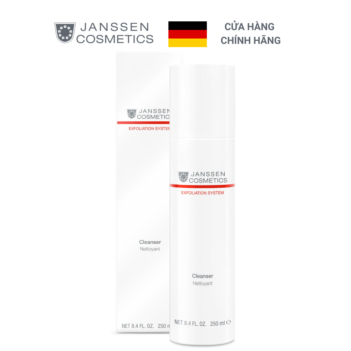  Sữa rửa mặt axit trái cây Janssen Cosmetics Cleanser 250ml 