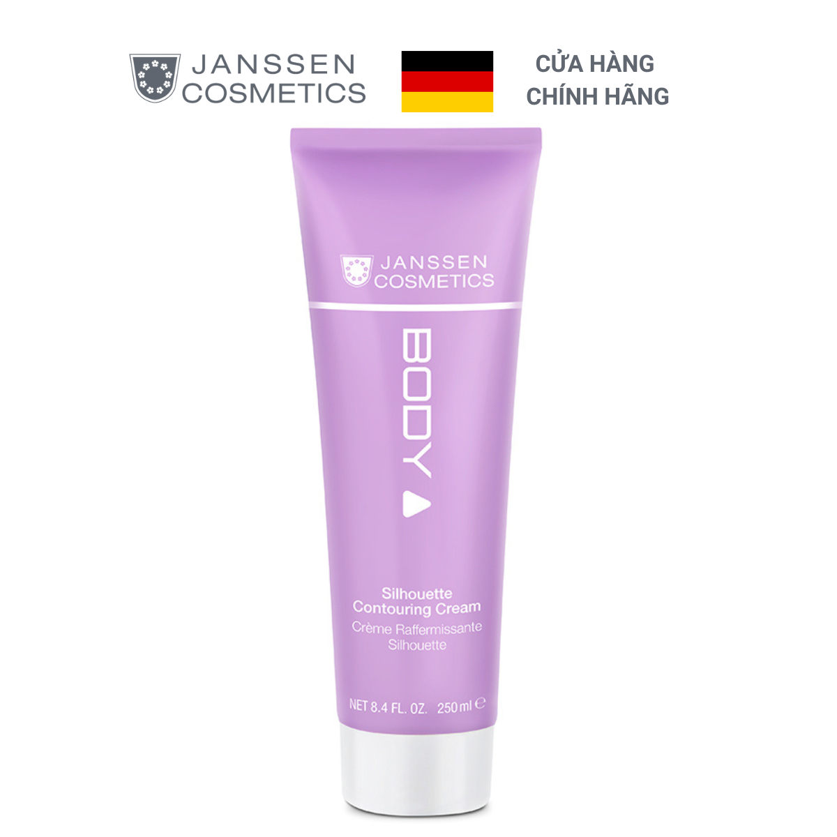  Kem chống lão hoá, tạo đường nét body Janssen Cosmetics Silhouette Contouring Cream 250 ml 