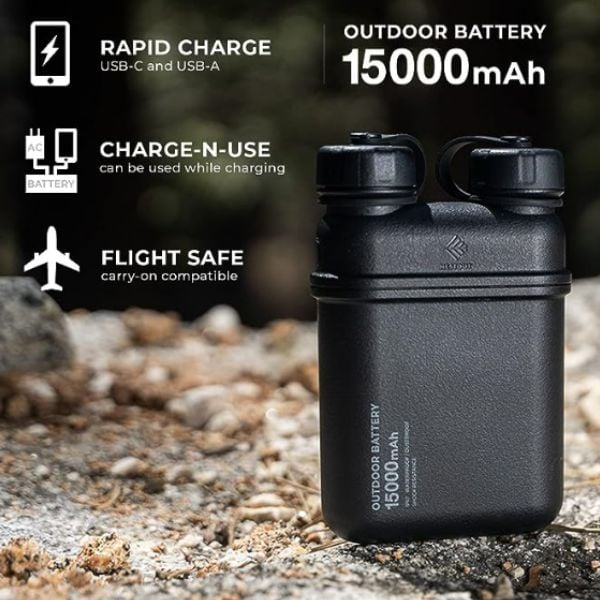 COMBO NESTOUT [ Sạc Dự Phòng 15000mAh + Đèn LED 12W ]