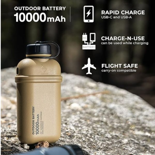 COMBO NESTOUT [ Sạc Dự Phòng 10000mAh + Đèn LED 12W ]