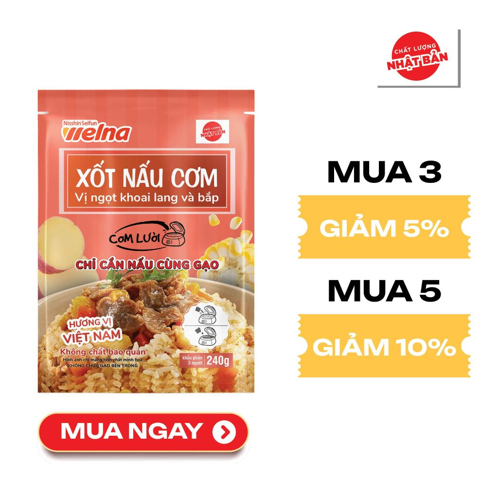 Xốt Nấu Cơm Vị Ngọt Khoai Lan Và Bắp
