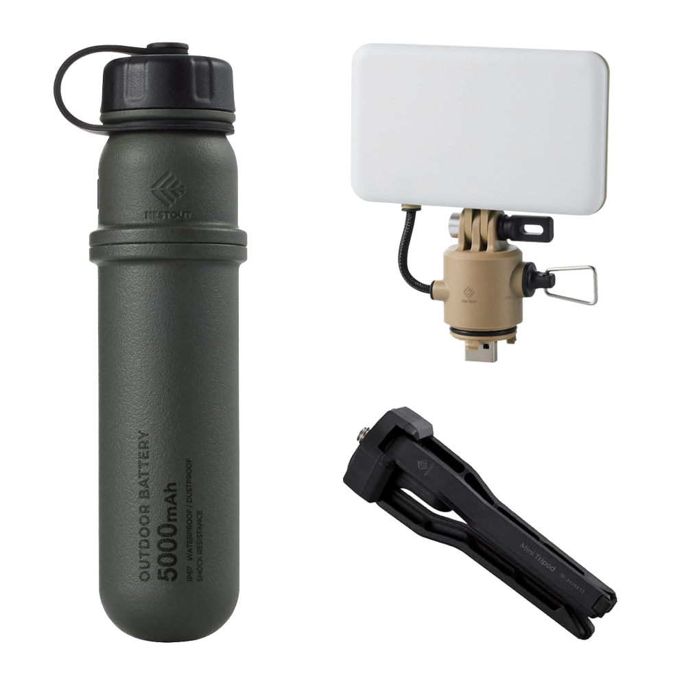 COMBO NESTOUT [ Sạc Dự Phòng 5000mAh + Đèn LED 12W ]