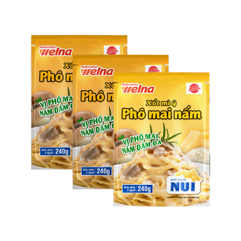  Combo 3 Gói Xốt Mỳ Ý Nisshin Seifun Welna 