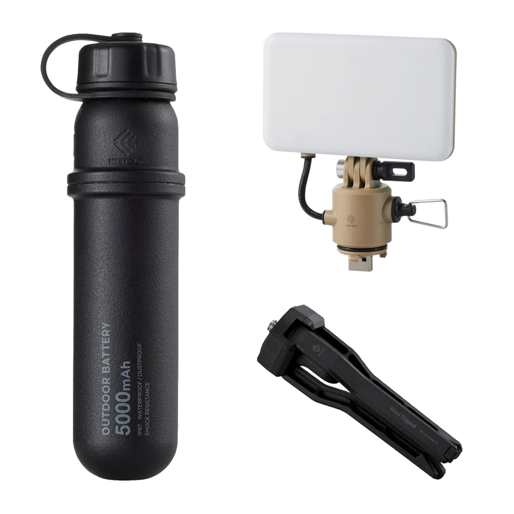 COMBO NESTOUT [ Sạc Dự Phòng 5000mAh + Đèn LED 12W ]