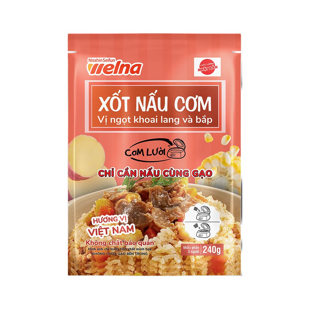 Xốt Nấu Cơm Vị Ngọt Khoai Lan Và Bắp