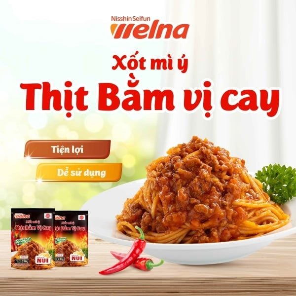 Xốt Mì Ý Thịt Bằm Vị Cay