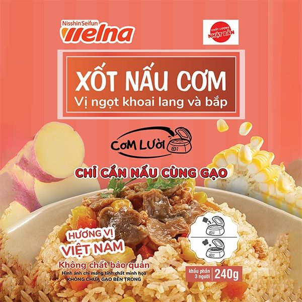 Xốt Nấu Cơm Vị Ngọt Khoai Lan Và Bắp