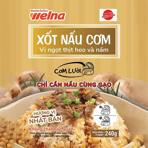  Xốt Nấu Cơm Vị Ngọt Thịt Heo Và Nấm 