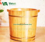 Chậu ngâm chân gỗ Thông cao 36cm