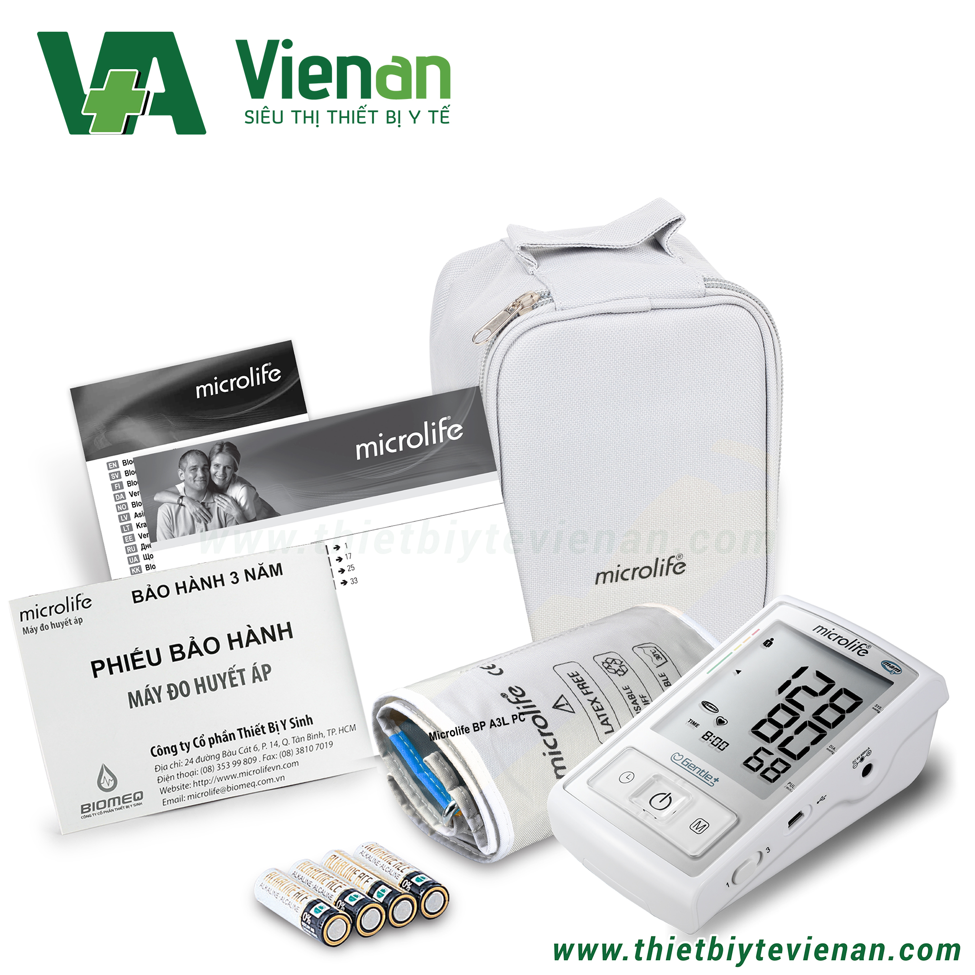 Máy Huyết áp Microlife BP A3L Comfort bắp tay