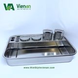 Khay đựng dụng cụ đa năng inox lớn