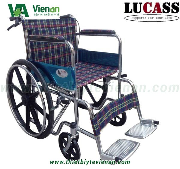 Xe lăn Lucass X75J - Vải kẻ caro