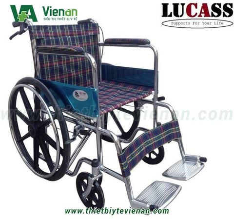 Xe lăn vải kẻ Lucass X75J