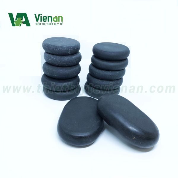 Đá Massage nóng oval lớn 10x6x4