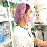 Mũ phẫu thuật màu hồng Vivian