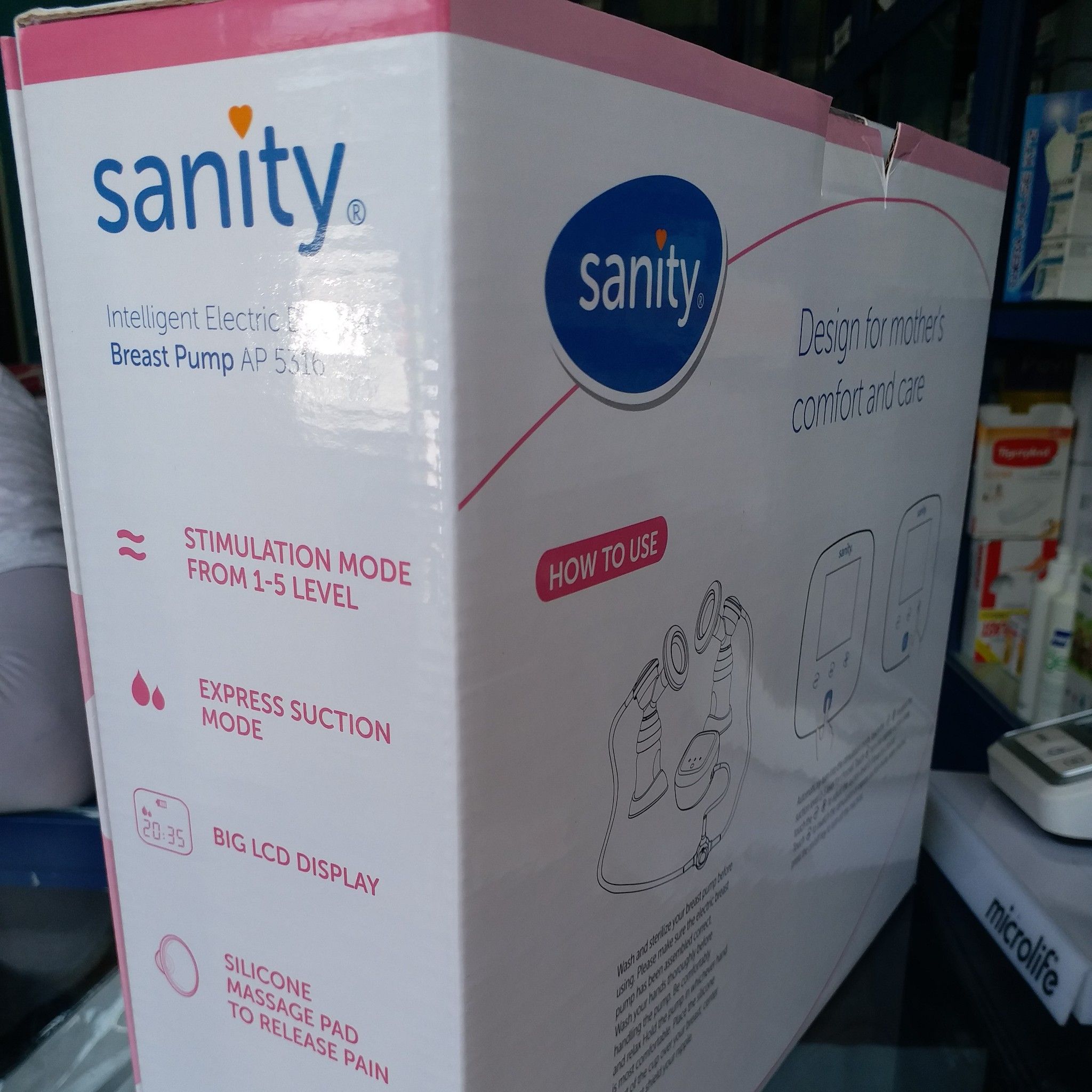 Máy Hút Sữa Điện Đôi 2 Bình Sanity Sản Xuất Albert – Germany