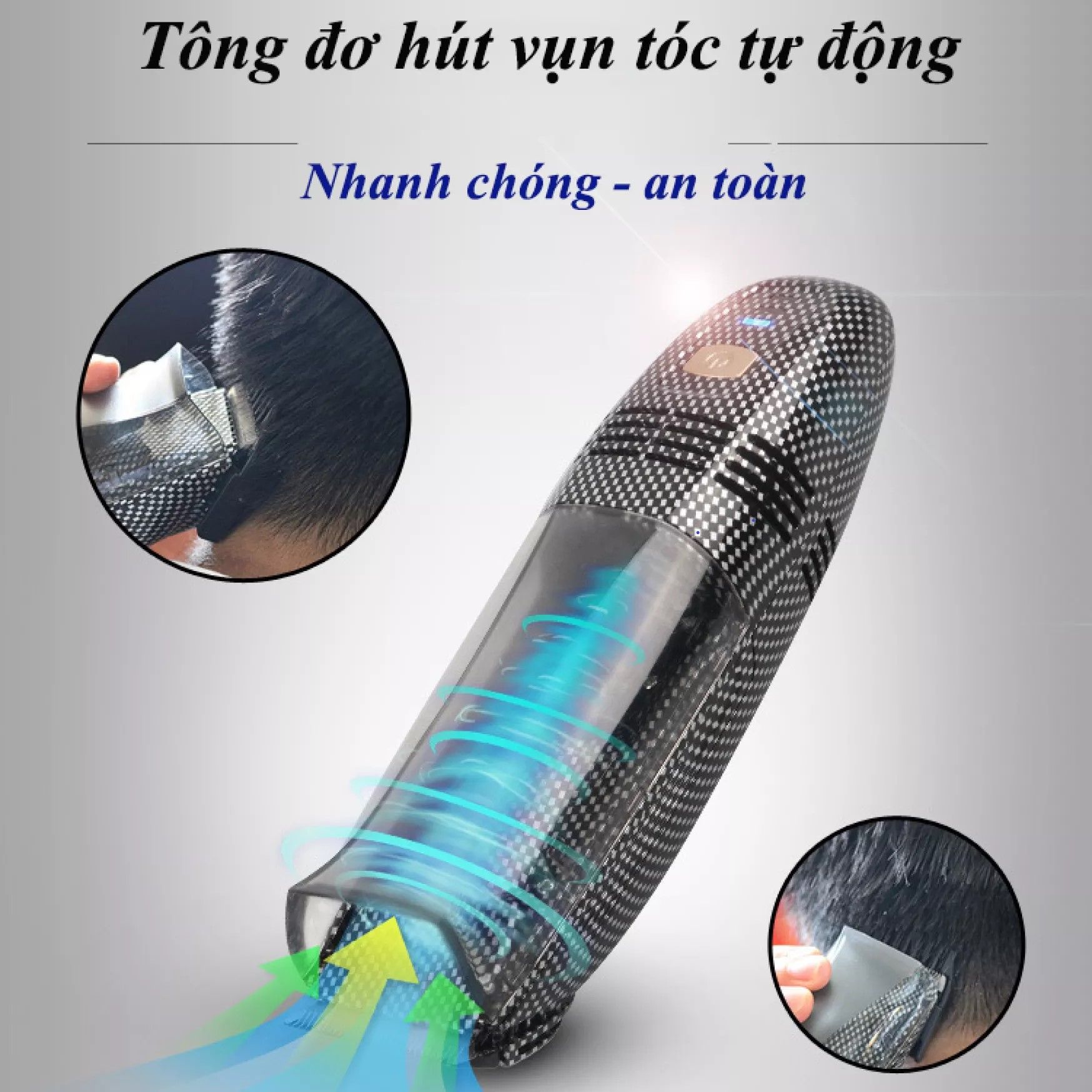 Tông đơ cắt tóc gia đình và trẻ em không dây Kemei KM-77, pin sạc chuyên nghiệp, công nghệ hút mảnh vụn tóc thông minh,tông đơ Không Dây Cho Bé - [HÀNG CHÍNH HÃNG]