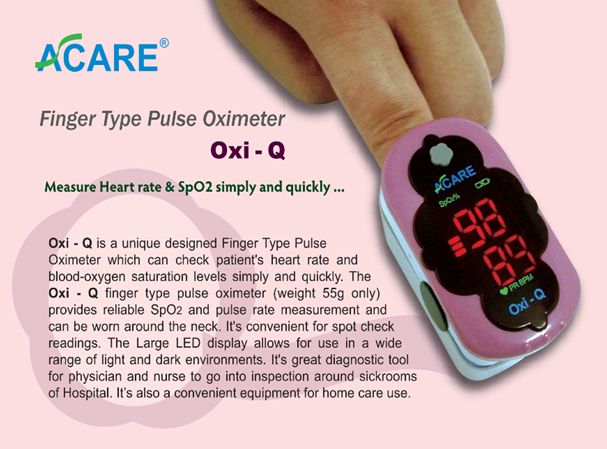 Máy đo nồng độ Oxy trong máu SPO2 ACARE (Giá Liên Hệ)