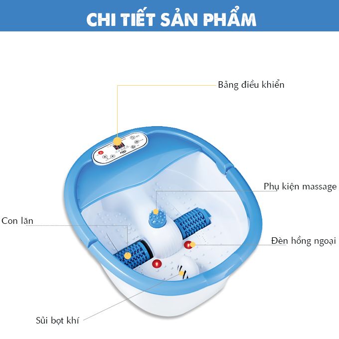 Bồn Ngâm Chân Massage Nước Nóng Massage Chân