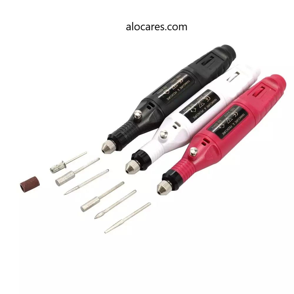 Khoan Làm Móng Tay, Máy Mài Rotary Tool Kit Cho Phay Cắt Tỉa Đánh Bóng Móng