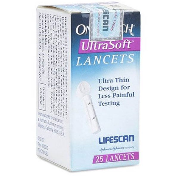 Kim lấy máu Onetouch Ultrasoft Lancets (hộp 25 kim)