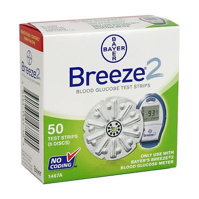 Que thử đường huyết Bayer Breeze 2 (50 que)