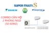 Combo Điều hòa Multi S Daikin Cho Chung cư 2 phòng ngủ -  MKC50RVMV/ 2xCTKC25RVMV