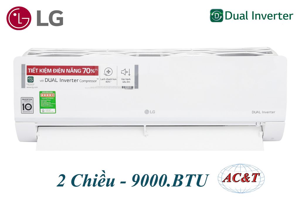 Điều hòa treo tường LG inverter 2 chiều 9000btu B10END1