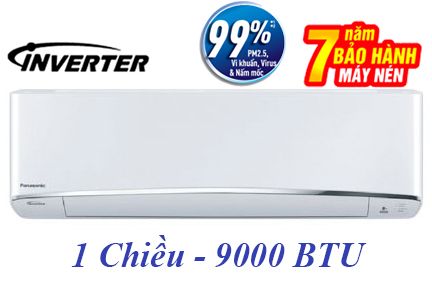 Điều Hòa treo tường Panasonic Inverter 1 Chiều 9.000BTU (XU9UKH-8)