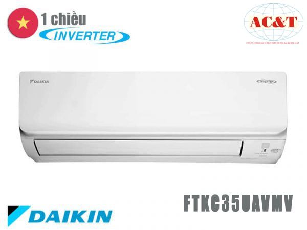 Điều hòa treo tường Daikin Inverter 1 chiều 12000BTU (FTKC35UAVMV/RKC35UAVMV)