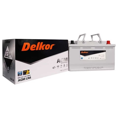 Ắc quy Delkor AGM LN4 (DIN80L) 12V 80AH